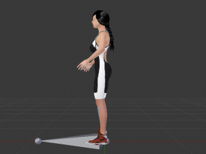 Woman Triathlete 3D Model