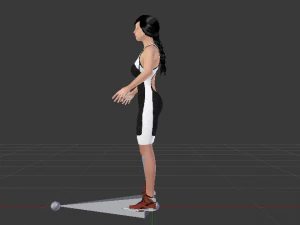 Woman Triathlete 3D Model