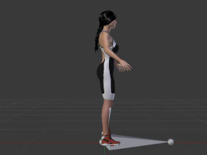 Woman Triathlete 3D Model