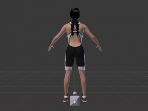 Woman Triathlete 3D Model