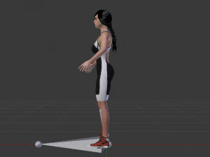 Woman Triathlete 3D Model