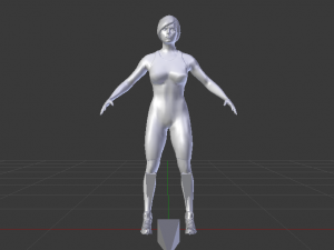 Woman Triathlete 3D Model