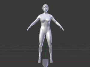 Woman Triathlete 3D Model