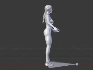 Woman Triathlete 3D Model