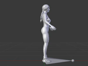Woman Triathlete 3D Model