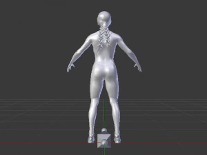 Woman Triathlete 3D Model