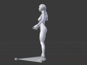 Woman Triathlete 3D Model