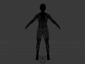 Woman Triathlete 3D Model