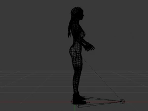 Woman Triathlete 3D Model