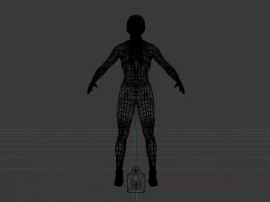 Woman Triathlete 3D Model