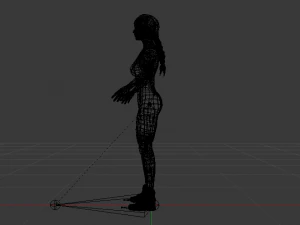 Woman Triathlete 3D Model