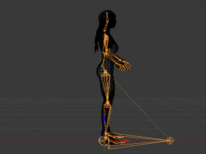 Woman Triathlete 3D Model