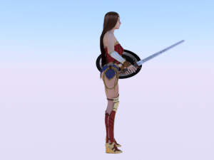 Wonder Woman 3D मॉडल