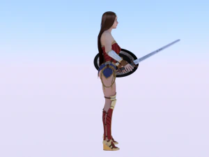 Wonder Woman 3D Model