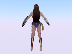 Wonder Woman 3D मॉडल