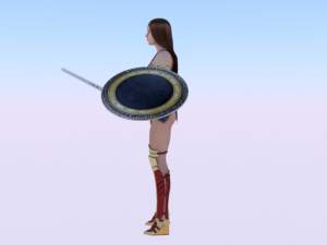 Wonder Woman 3D मॉडल