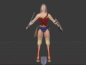 Wonder Woman 3D मॉडल