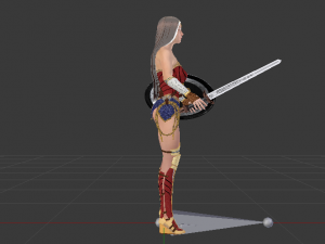 Wonder Woman 3D मॉडल