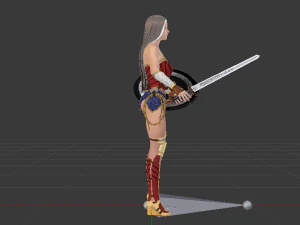 Wonder Woman 3D Model