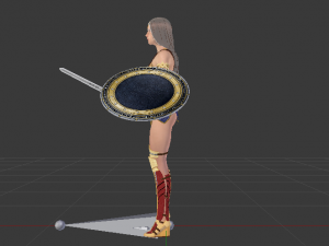 Wonder Woman 3D मॉडल