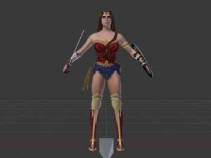 Wonder Woman 3D मॉडल