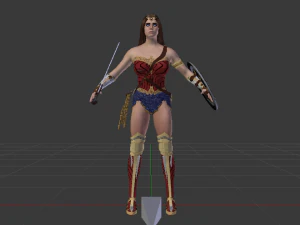 Wonder Woman 3D Model