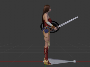 Wonder Woman 3D मॉडल