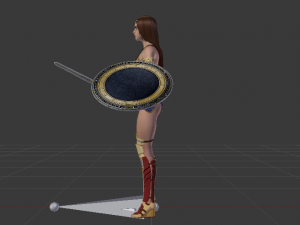 Wonder Woman 3D मॉडल
