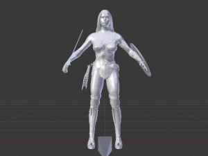 Wonder Woman 3D मॉडल