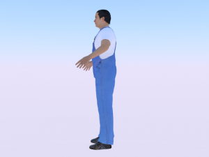 Worker 3D 模型