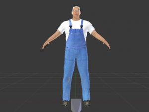 Worker 3D 模型