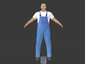 Worker 3D Model