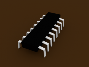 Microchip 3Dモデル