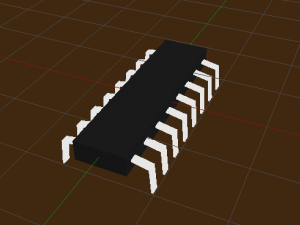 Microchip 3Dモデル