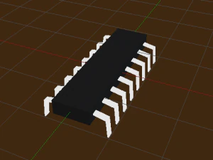 Microchip 3D Model
