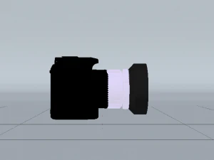 C&acirc;mera Modelo 3D