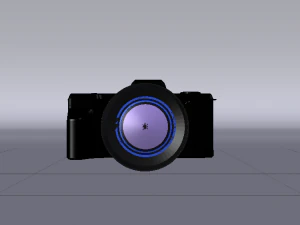 C&acirc;mera Modelo 3D