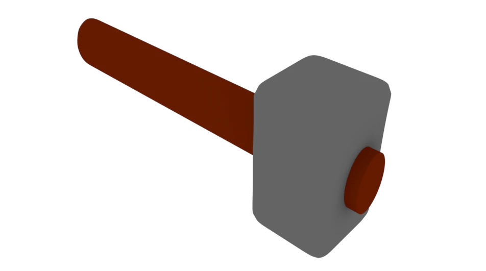 Hammer 3D Model .c4d .max .obj .3ds .fbx .stl .blend 