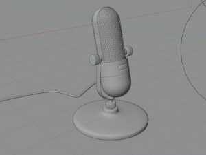 Vintage Microphone - made in Blender 3D Model
