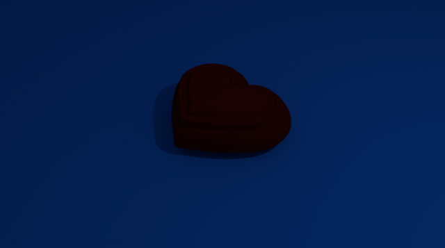 Chocolate Heart 3D मॉडल .c4d .max .obj .3ds .fbx .stl .blend 