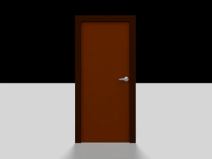 3D Door 3D Model