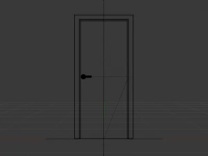 3D Door 3D Model