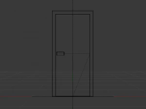 3D Door 3D Model
