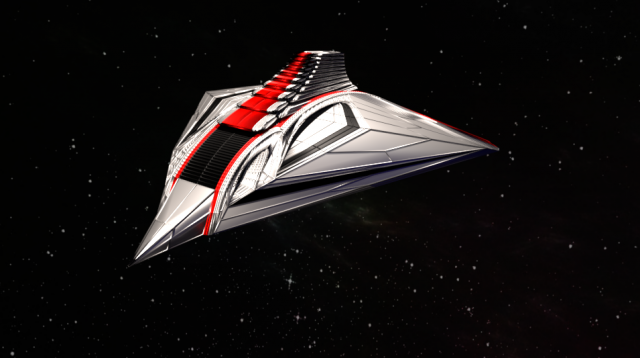 Spaceship Model 3D .c4d .max .obj .3ds .fbx .stl .blend 