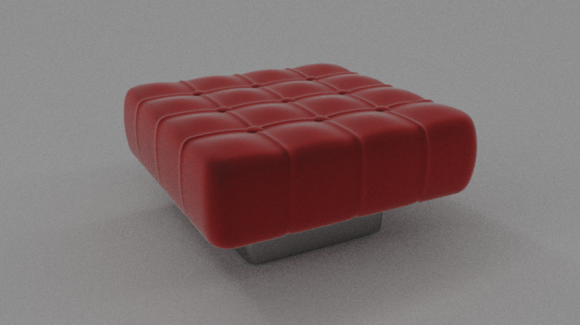 Ottoman Model 3D .c4d .max .obj .3ds .fbx .stl .blend 