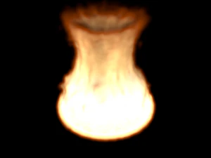 Fire Simulation 3D Model