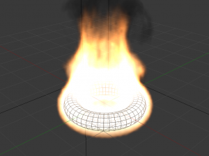 Fire Simulation Modello 3D