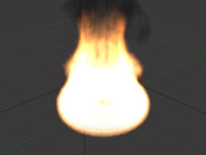 Fire Simulation 3D Model