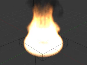 Fire Simulation 3D Model