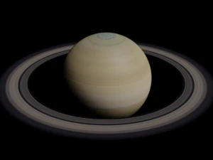 शनि - ब्लेंडर में बनाया गया 3D मॉडल